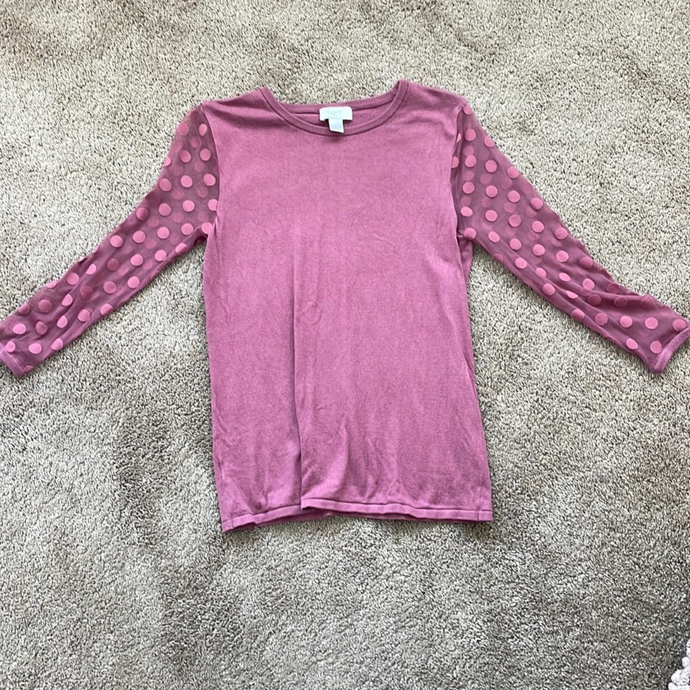 Loft wine color long sleeved shirt. Women’s small.